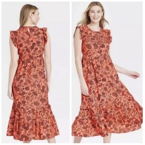 Universal Thread Floral Tiered Midi Dress